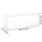 vidaXL Mobile Porta TV Bianco 100x24x32 cm in Legno Multistrato