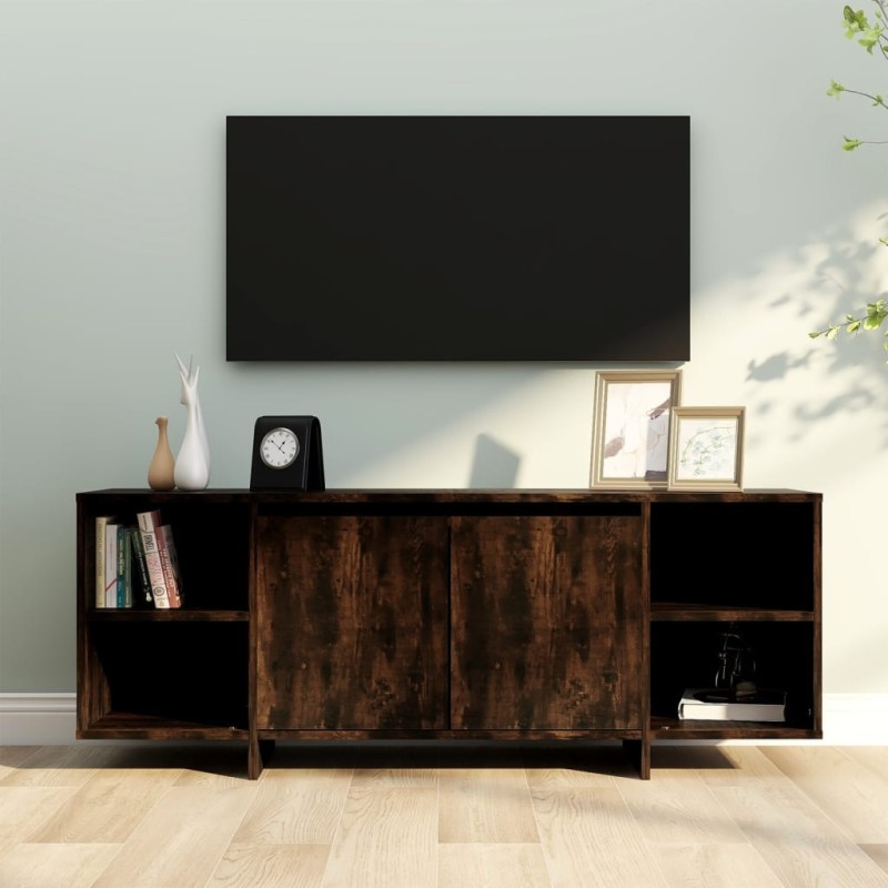 vidaXL Mobile Porta TV Rovere Fumo 130x35x50 cm in Truciolato vidaXL Mobile Porta TV Rovere Fumo 130x35x50 cm in Truciolato
