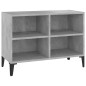 vidaXL Mobile TV con Gambe in Metallo Grigio Cemento 69,5x30x50 cm vidaXL Mobile TV con Gambe in Metallo Grigio Cemento 69,5x30x50 cm