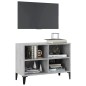 vidaXL Mobile TV con Gambe in Metallo Grigio Cemento 69,5x30x50 cm vidaXL Mobile TV con Gambe in Metallo Grigio Cemento 69,5x30x50 cm