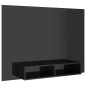 vidaXL Mobile TV a Muro Nero Lucido 135x23,5x90 cm in Truciolato vidaXL Mobile TV a Muro Nero Lucido 135x23,5x90 cm in Truciolato