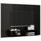 vidaXL Mobile TV a Muro Nero Lucido 135x23,5x90 cm in Truciolato vidaXL Mobile TV a Muro Nero Lucido 135x23,5x90 cm in Truciolato
