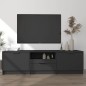 vidaXL Mobile Porta TV Nero 140x35x40 cm in Legno Multistrato vidaXL Mobile Porta TV Nero 140x35x40 cm in Legno Multistrato