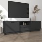 vidaXL Mobile Porta TV Nero 140x35x40 cm in Legno Multistrato vidaXL Mobile Porta TV Nero 140x35x40 cm in Legno Multistrato