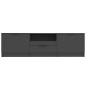 vidaXL Mobile Porta TV Nero 140x35x40 cm in Legno Multistrato vidaXL Mobile Porta TV Nero 140x35x40 cm in Legno Multistrato
