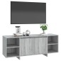 vidaXL Mobile Porta TV Grigio Sonoma 130x35x50 cm in Truciolato