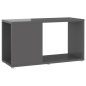 vidaXL Mobile TV Grigio Lucido 60x24x32 cm in Truciolato vidaXL Mobile TV Grigio Lucido 60x24x32 cm in Truciolato