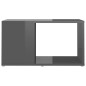 vidaXL Mobile TV Grigio Lucido 60x24x32 cm in Truciolato vidaXL Mobile TV Grigio Lucido 60x24x32 cm in Truciolato