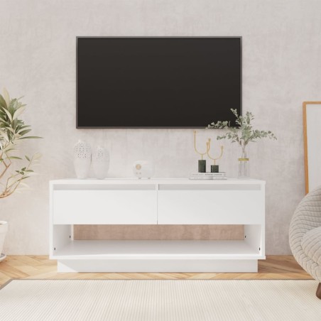 vidaXL Mobile TV Bianco 102x41x44 cm in Legno Multistrato