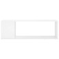vidaXL Mobile TV Bianco Lucido 100x24x32 cm in Truciolato vidaXL Mobile TV Bianco Lucido 100x24x32 cm in Truciolato
