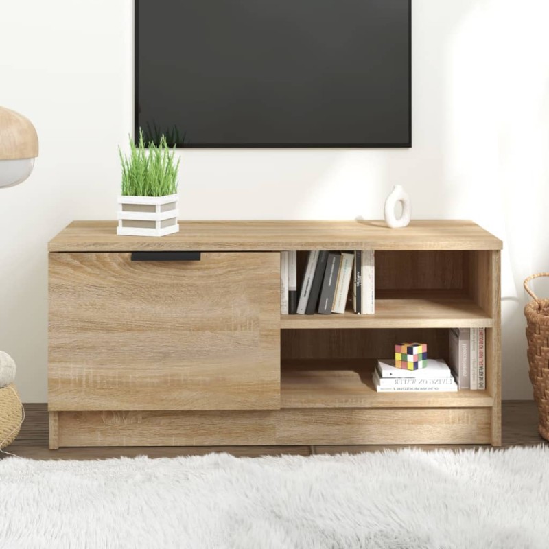 vidaXL Mobile Porta TV Rovere Sonoma 80x35x36,5cm in Legno Multistrato vidaXL Mobile Porta TV Rovere Sonoma 80x35x36,5cm in Legno Multistrato