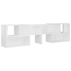 vidaXL Mobile TV Bianco Lucido 149x30x52 cm in Truciolato
