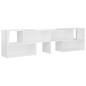 vidaXL Mobile TV Bianco Lucido 149x30x52 cm in Truciolato vidaXL Mobile TV Bianco Lucido 149x30x52 cm in Truciolato