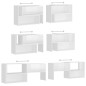 vidaXL Mobile TV Bianco Lucido 149x30x52 cm in Truciolato vidaXL Mobile TV Bianco Lucido 149x30x52 cm in Truciolato