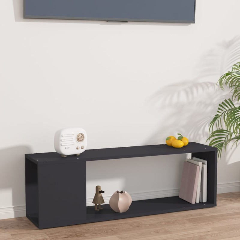 vidaXL Mobile TV Grigio 100x24x32 cm in Truciolato vidaXL Mobile TV Grigio 100x24x32 cm in Truciolato