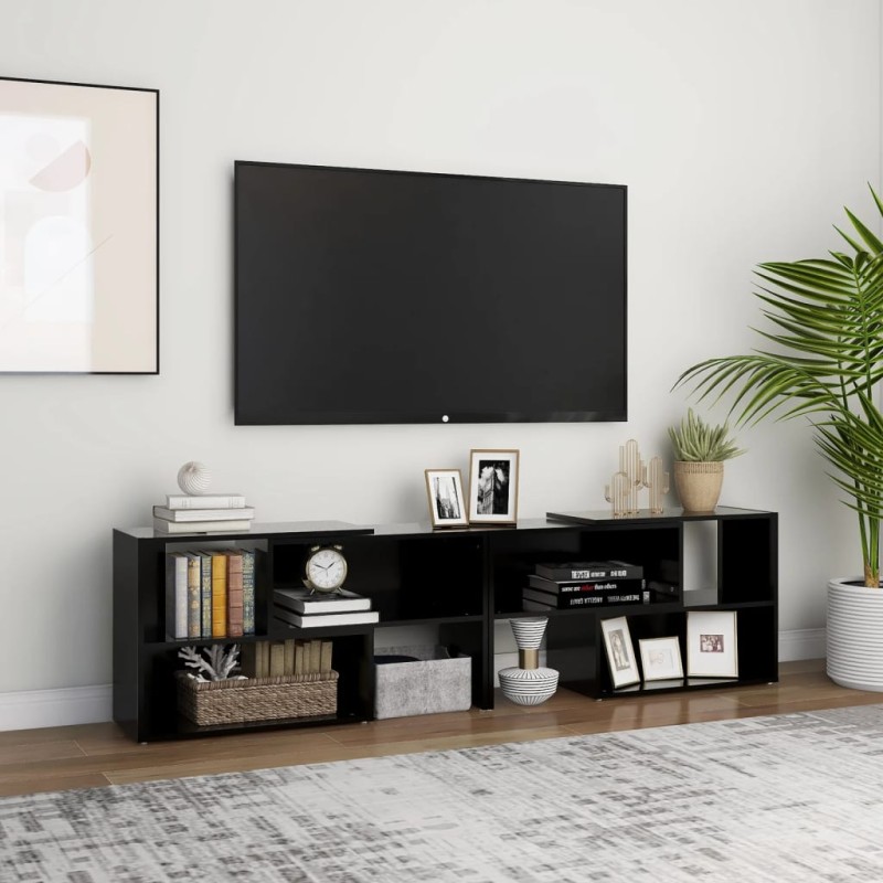 vidaXL Mobile TV Nero 149x30x52 cm in Truciolato vidaXL Mobile TV Nero 149x30x52 cm in Truciolato