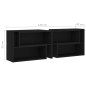 vidaXL Mobile TV Nero 149x30x52 cm in Truciolato vidaXL Mobile TV Nero 149x30x52 cm in Truciolato