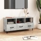 vidaXL Mobile Porta TV Grigio Cemento 102x35x50 cm Legno Multistrato
