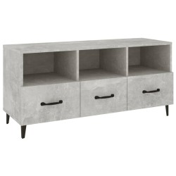 vidaXL Mobile Porta TV Grigio Cemento 102x35x50 cm Legno Multistrato