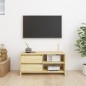 vidaXL Mobile Porta TV 80x31x39 cm in Legno Massello di Pino vidaXL Mobile Porta TV 80x31x39 cm in Legno Massello di Pino