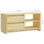 vidaXL Mobile Porta TV 80x31x39 cm in Legno Massello di Pino vidaXL Mobile Porta TV 80x31x39 cm in Legno Massello di Pino