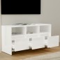 vidaXL Mobile Porta TV Bianco Lucido 102x37,5x52,5 cm in Truciolato vidaXL Mobile Porta TV Bianco Lucido 102x37,5x52,5 cm in Truciolato