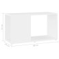 vidaXL Mobile Porta TV Bianco 60x24x32 cm in Legno Multistrato vidaXL Mobile Porta TV Bianco 60x24x32 cm in Legno Multistrato