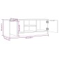 vidaXL Mobile Porta TV Rovere Sonoma 102x35x36,5 cm Legno Multistrato vidaXL Mobile Porta TV Rovere Sonoma 102x35x36,5 cm Legno Multistrato