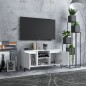 vidaXL Mobile TV con Gambe in Metallo Bianco 103,5x30x50 cm vidaXL Mobile TV con Gambe in Metallo Bianco 103,5x30x50 cm