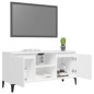 vidaXL Mobile TV con Gambe in Metallo Bianco 103,5x30x50 cm vidaXL Mobile TV con Gambe in Metallo Bianco 103,5x30x50 cm
