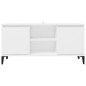 vidaXL Mobile TV con Gambe in Metallo Bianco 103,5x30x50 cm vidaXL Mobile TV con Gambe in Metallo Bianco 103,5x30x50 cm