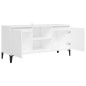 vidaXL Mobile TV con Gambe in Metallo Bianco 103,5x30x50 cm vidaXL Mobile TV con Gambe in Metallo Bianco 103,5x30x50 cm