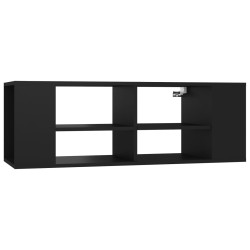 vidaXL Armadietto da Parete per TV Nero 102x35x35 cm in Truciolato