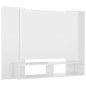 vidaXL Mobile Porta TV a Muro Bianco Lucido 120x23,5x90cm Truciolato