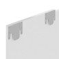 vidaXL Mobile Porta TV a Muro Bianco Lucido 120x23,5x90cm Truciolato