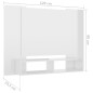 vidaXL Mobile Porta TV a Muro Bianco Lucido 120x23,5x90cm Truciolato
