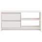 vidaXL Mobile Porta TV Bianco 80x31x39 cm in Legno Massello di Pino vidaXL Mobile Porta TV Bianco 80x31x39 cm in Legno Massello di Pino