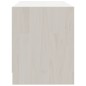 vidaXL Mobile Porta TV Bianco 80x31x39 cm in Legno Massello di Pino vidaXL Mobile Porta TV Bianco 80x31x39 cm in Legno Massello di Pino