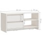vidaXL Mobile Porta TV Bianco 80x31x39 cm in Legno Massello di Pino vidaXL Mobile Porta TV Bianco 80x31x39 cm in Legno Massello di Pino