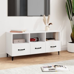 vidaXL Mobile Porta TV Bianco 102x35x50 cm in Legno Multistrato