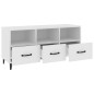 vidaXL Mobile Porta TV Bianco 102x35x50 cm in Legno Multistrato