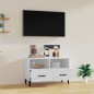 vidaXL Mobile Porta TV Bianco 80x36x50 cm in Legno Multistrato vidaXL Mobile Porta TV Bianco 80x36x50 cm in Legno Multistrato
