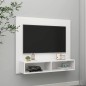 vidaXL Mobile TV a Muro Bianco 102x23,5x90 cm in Legno Multistrato vidaXL Mobile TV a Muro Bianco 102x23,5x90 cm in Legno Multistrato