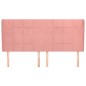 Testiera ad Orecchio Rosa 183x23x118/128 cm in Velluto Testiera ad Orecchio Rosa 183x23x118/128 cm in Velluto