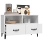vidaXL Mobile Porta TV Bianco Lucido 80x36x50 cm in Legno Multistrato vidaXL Mobile Porta TV Bianco Lucido 80x36x50 cm in Legno Multistrato