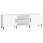 vidaXL Mobile Porta TV Bianco Lucido 150x30x50 cm in Legno Multistrato vidaXL Mobile Porta TV Bianco Lucido 150x30x50 cm in Legno Multistrato