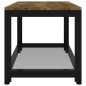 Tavolino Salotto Marrone Scuro e Nero 90x45x45cm in MDF e Ferro Tavolino Salotto Marrone Scuro e Nero 90x45x45cm in MDF e Ferro