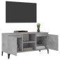 vidaXL Mobile TV con Gambe in Metallo Grigio Cemento 103,5x35x50 cm vidaXL Mobile TV con Gambe in Metallo Grigio Cemento 103,5x35x50 cm