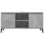vidaXL Mobile TV con Gambe in Metallo Grigio Cemento 103,5x35x50 cm vidaXL Mobile TV con Gambe in Metallo Grigio Cemento 103,5x35x50 cm