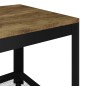 Tavolino Salotto Marrone Scuro e Nero 90x45x45cm in MDF e Ferro Tavolino Salotto Marrone Scuro e Nero 90x45x45cm in MDF e Ferro